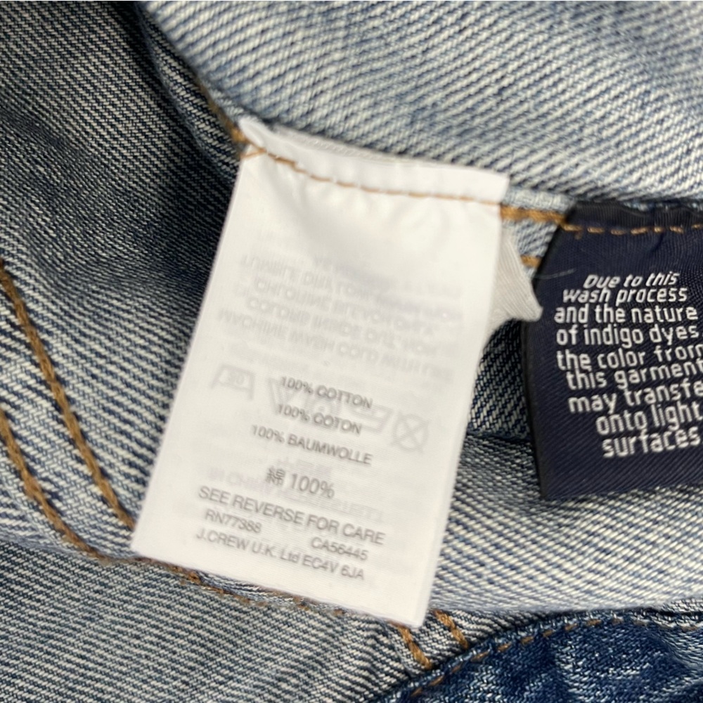Madewell The Boxy Crop Jean Jacket in Woodcourt Wash XS Preppy Classic Denim - Picture 11 of 14